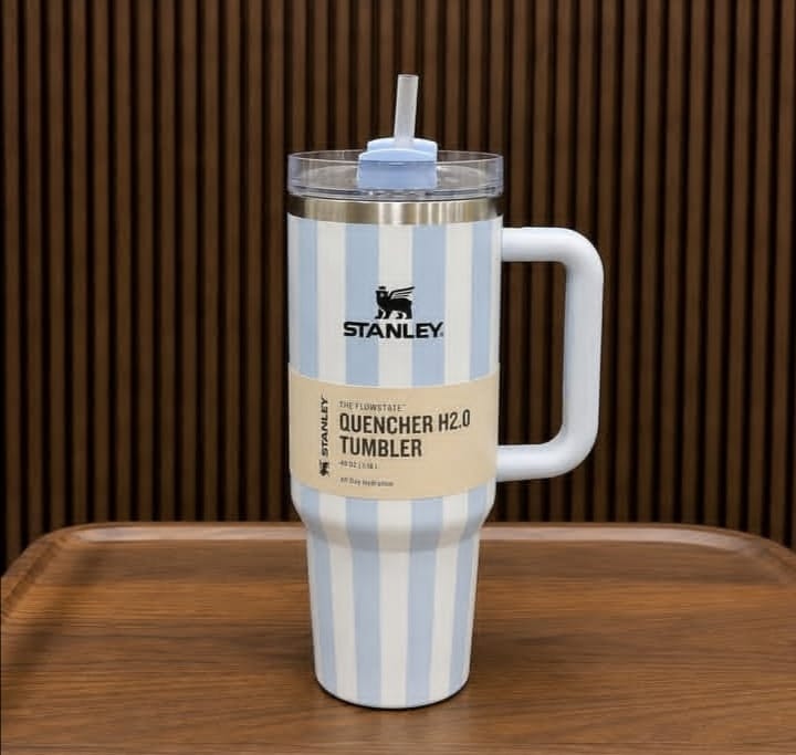 Stanley Quencher H2.0 FlowState™ Tumbler 40oz (Limited Stripe Edition) – All-Day Ice Cold Hydration