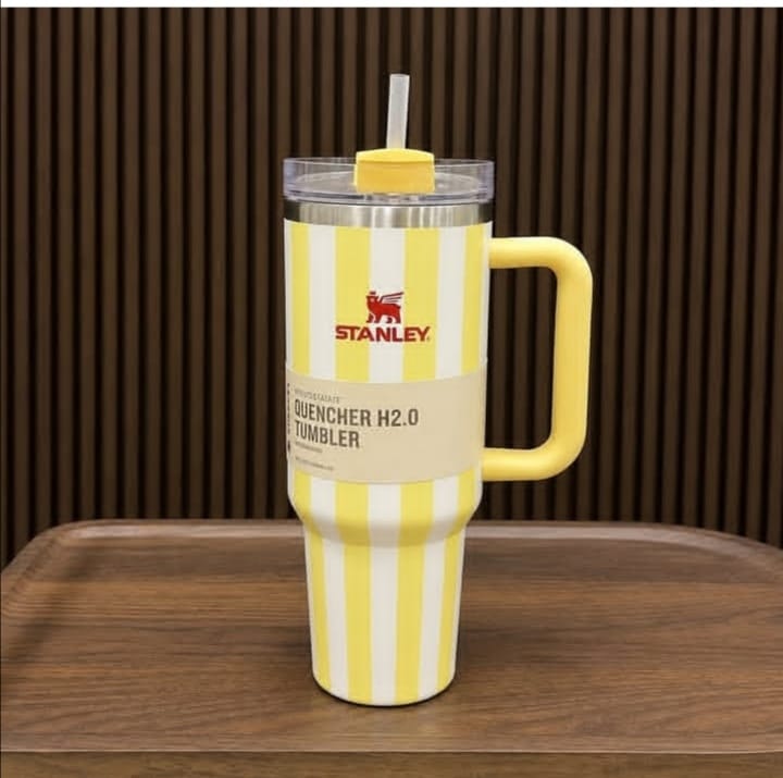 Stanley Quencher H2.0 FlowState™ Tumbler 40oz (Limited Stripe Edition) – All-Day Ice Cold Hydration