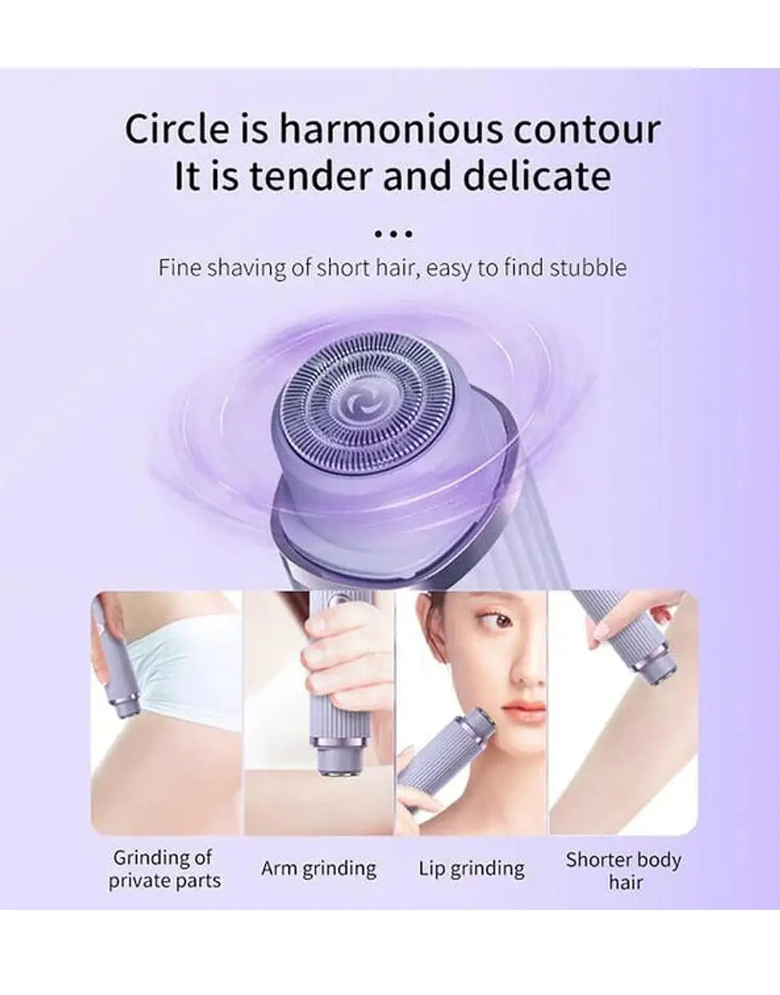 BLAWLESS 2-in-1 Electric Shaver & Trimmer – USB Rechargeable Double Head Hair Remover for Women