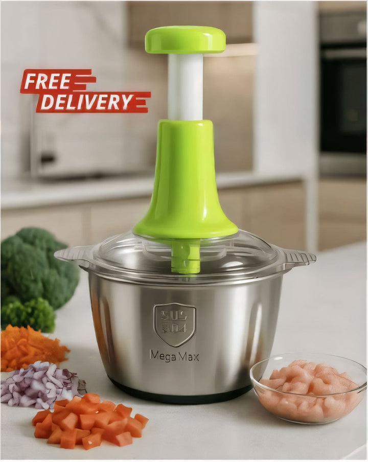 2L Stainless Steel Push Chopper